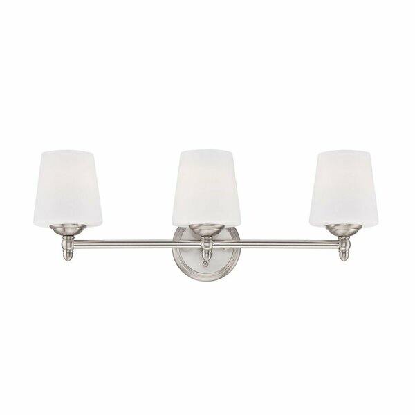 Designers Fountain Darcy 3-Light Brushed Nickel Vanity Light 15006-3B-35